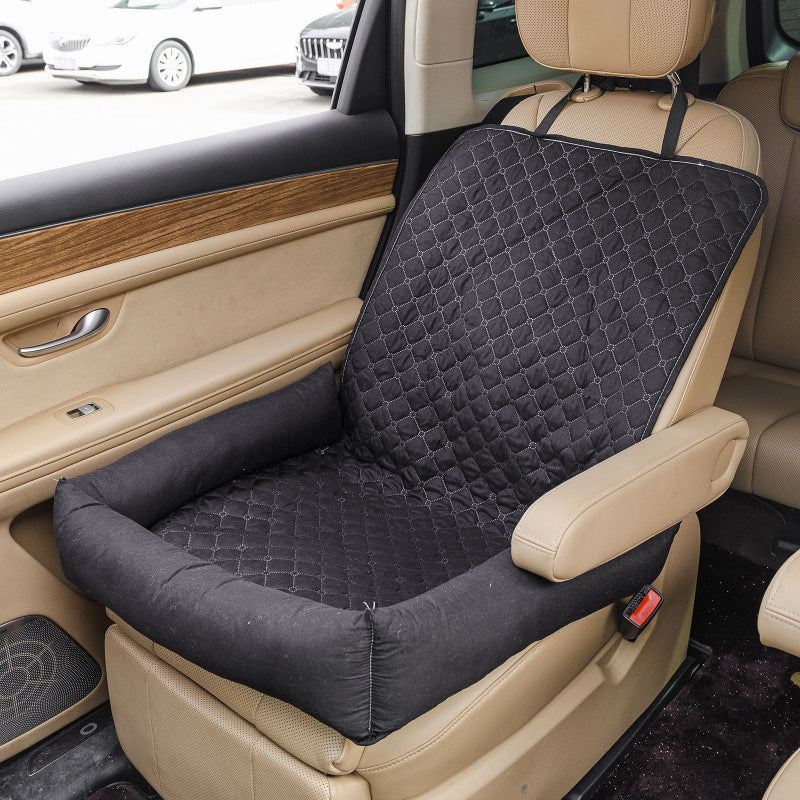 Waterproof Pet Car Seat Cover & Cozy Nest | Anti-Mess for Dogs & Cats