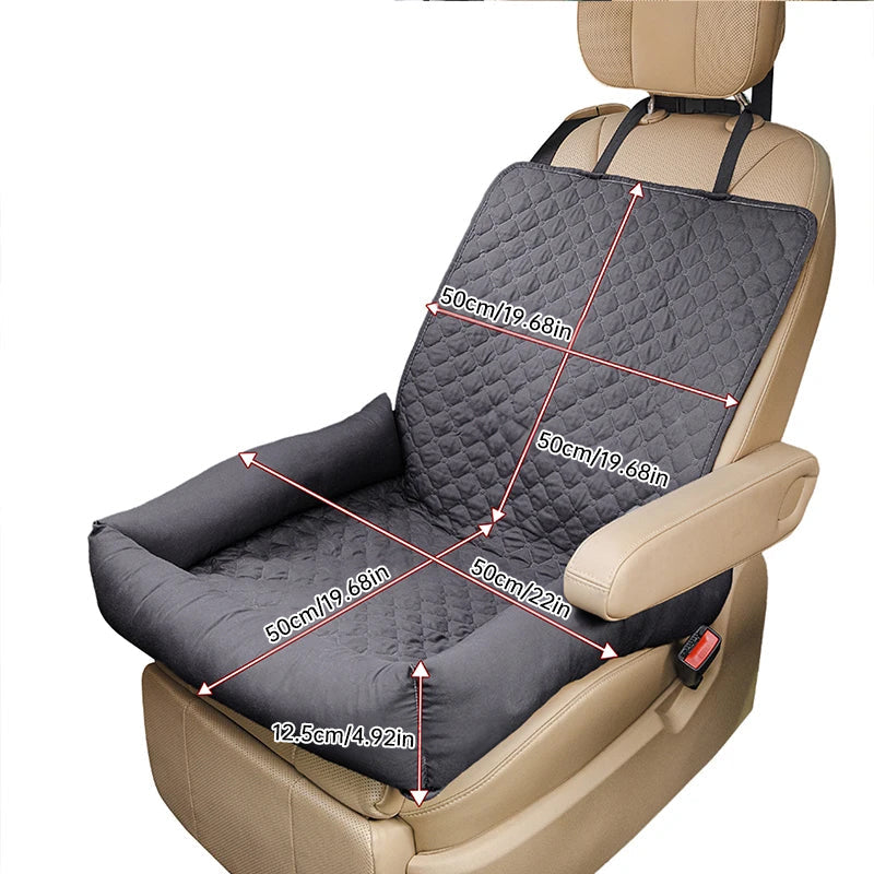 Waterproof Pet Car Seat Cover & Cozy Nest | Anti-Mess for Dogs & Cats