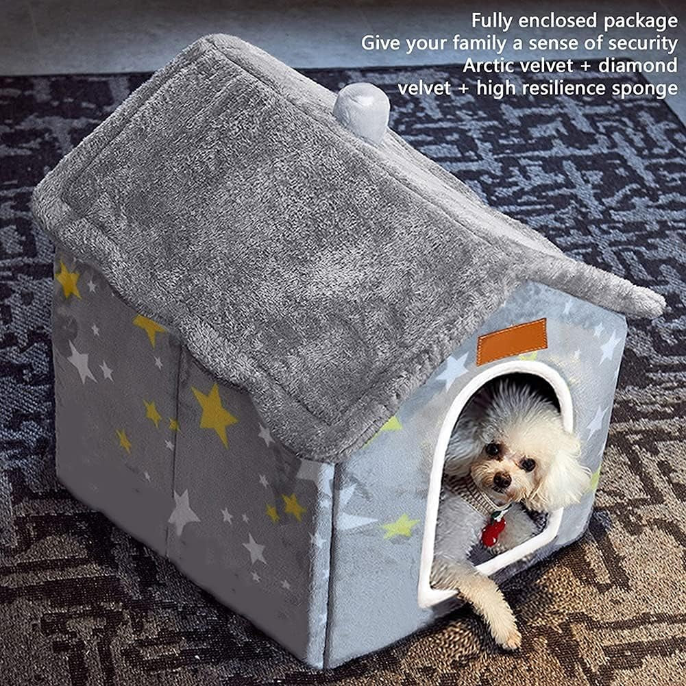 Memory Foam Indoor Dog House Bed | Foldable, Washable & Orthopedic Comfort