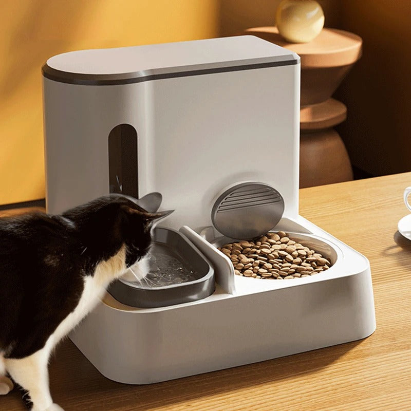 Automatic Pet Feeder & Water Dispenser with Double Bowl