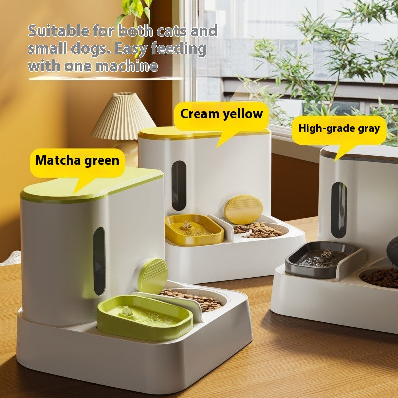 Automatic Pet Feeder & Water Dispenser with Double Bowl