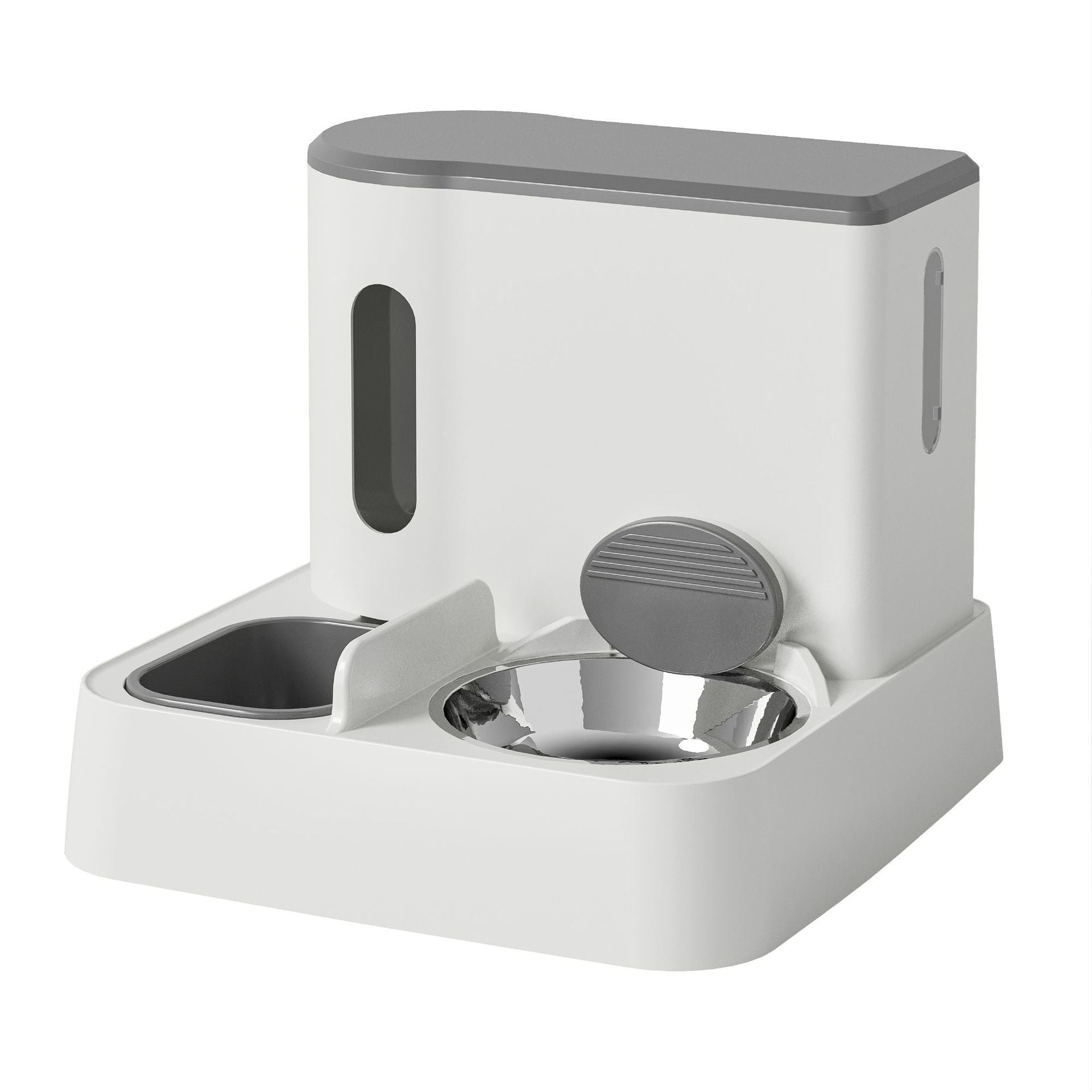 Automatic Pet Feeder & Water Dispenser with Double Bowl