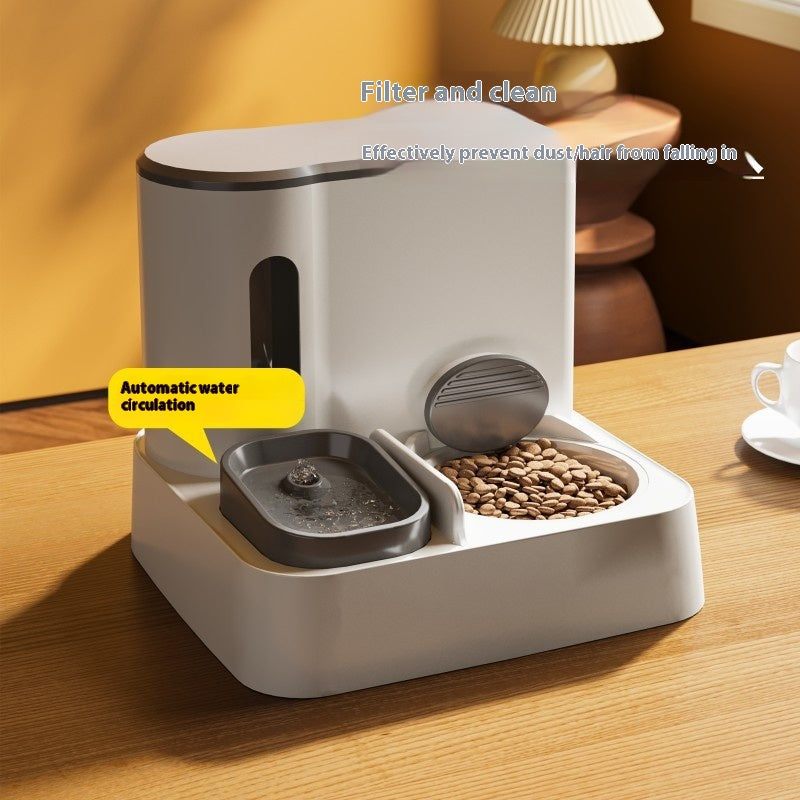 Automatic Pet Feeder & Water Dispenser with Double Bowl