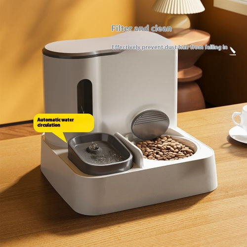 Automatic Pet Feeder & Water Dispenser with Double Bowl