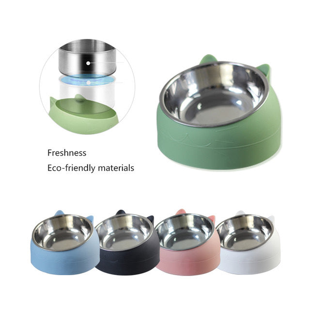 Pastel Ceramic Cat Bowl | Aesthetic Food & Water Dish for Cats