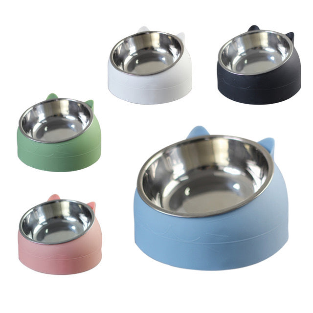 Pastel Ceramic Cat Bowl | Aesthetic Food & Water Dish for Cats