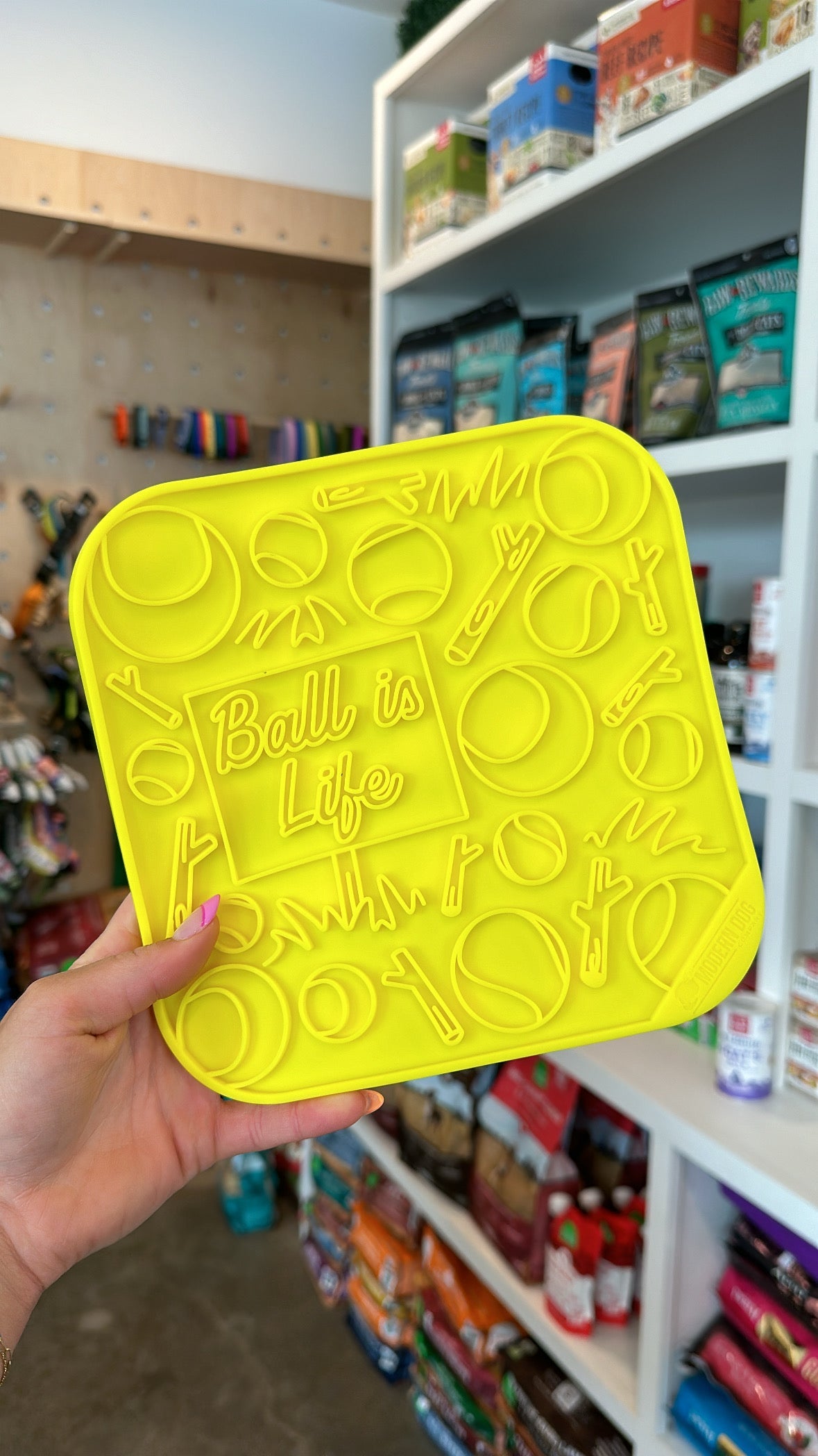 "Ball is Life" Lick Mat | Fun Enrichment Mat for Dogs by The Modern Dog Co.