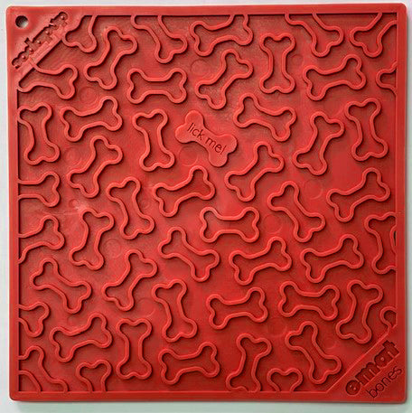 Bones eMat | SodaPup Enrichment Lick Mat for Anxiety Relief in Dogs & Cats