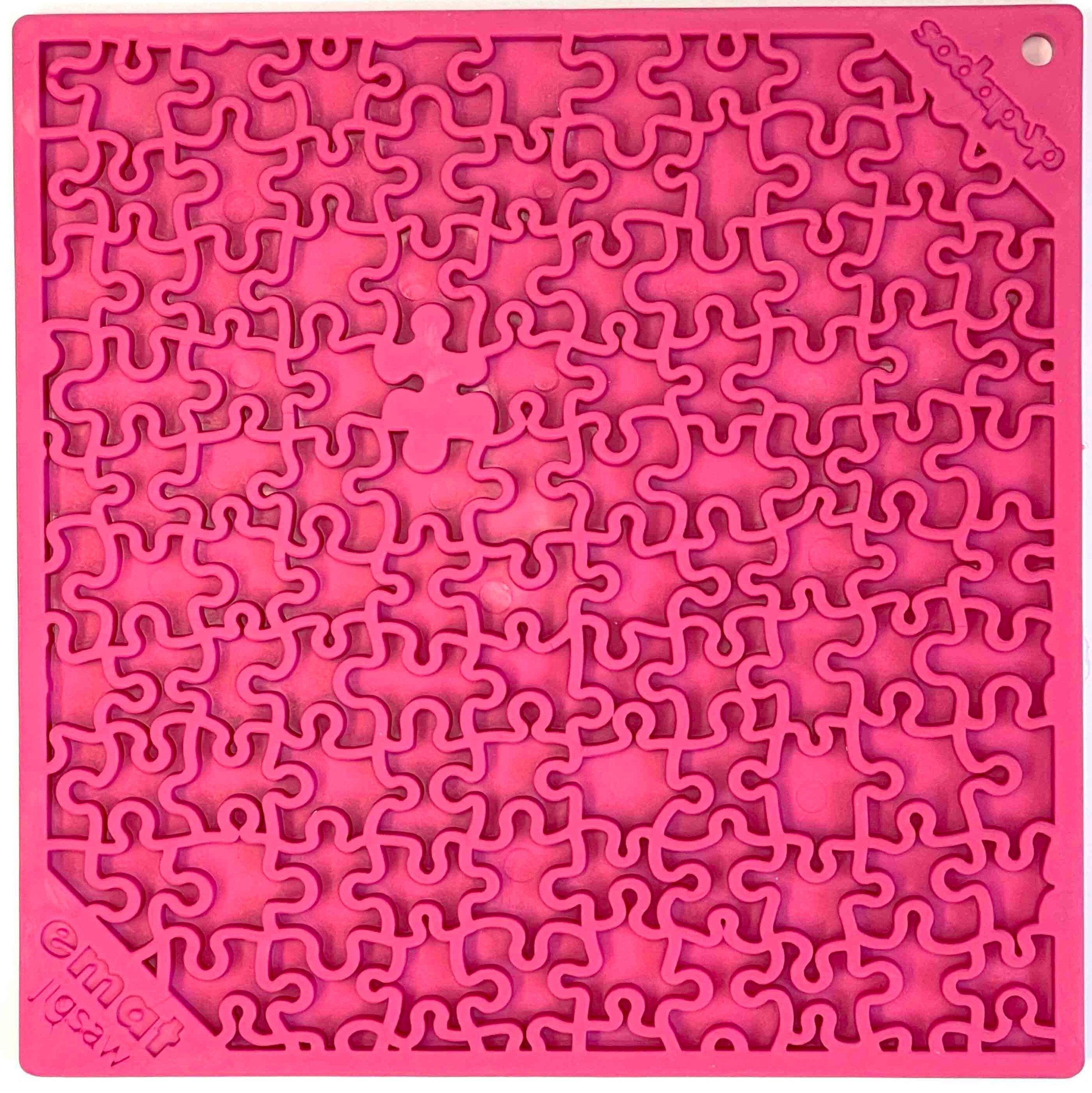 Jigsaw Puzzle eMat | Enrichment Lick Mat for Anxiety Relief in Dogs & Cats
