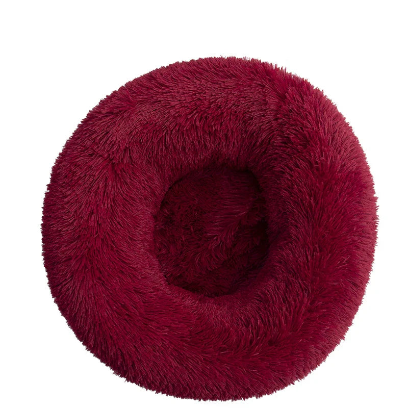 Orthopedic Donut Pet Bed | Calming Anti-Anxiety Round Sofa for Dogs & Cats