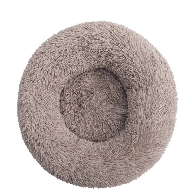 Orthopedic Donut Pet Bed | Calming Anti-Anxiety Round Sofa for Dogs & Cats