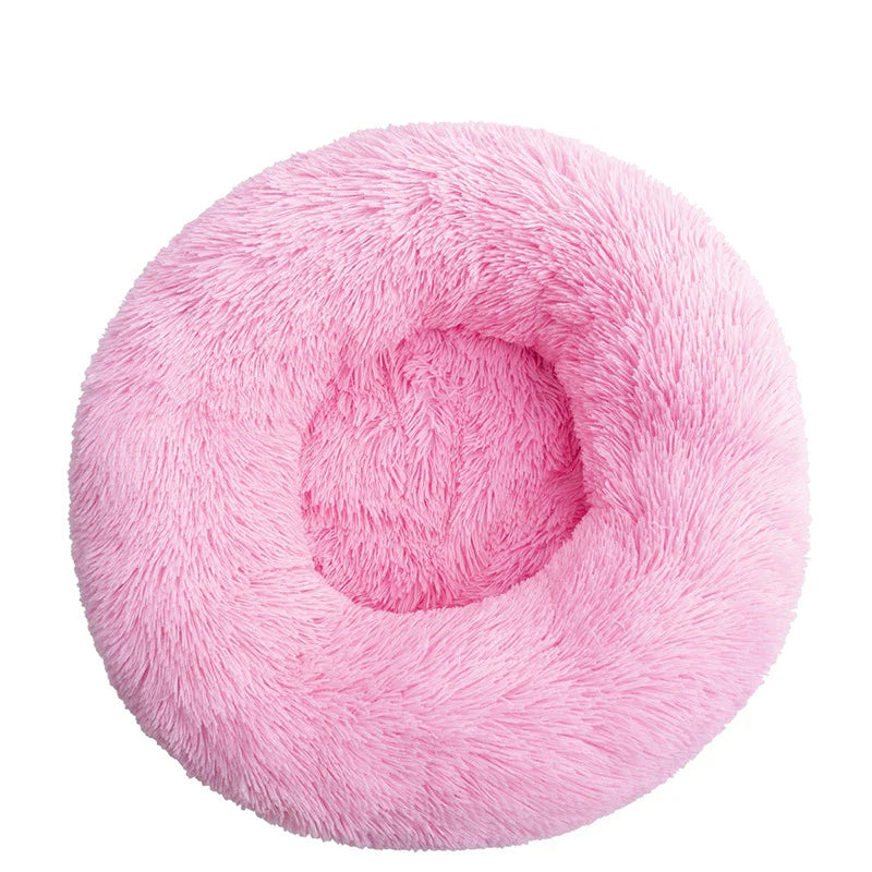 Orthopedic Donut Pet Bed | Calming Anti-Anxiety Round Sofa for Dogs & Cats