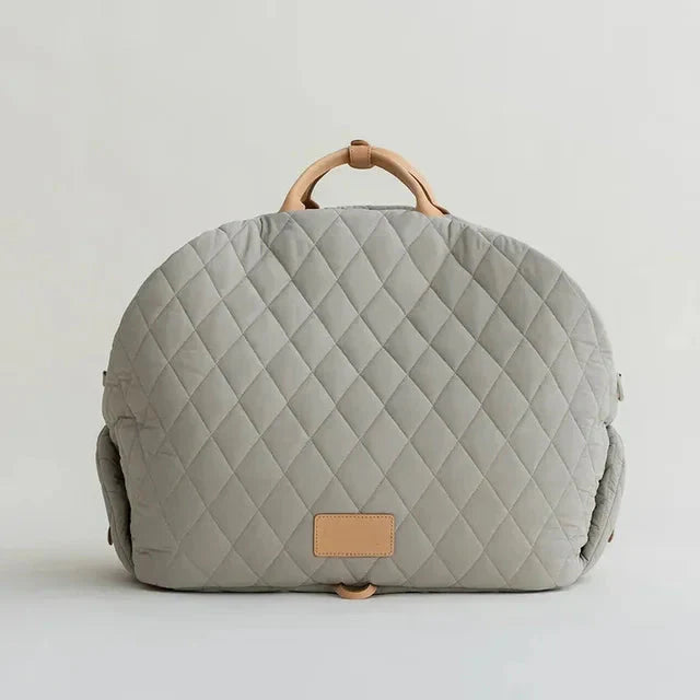 The Verona Luxe Carrier | Quilted Designer Pet Tote for Cats & Small Dogs