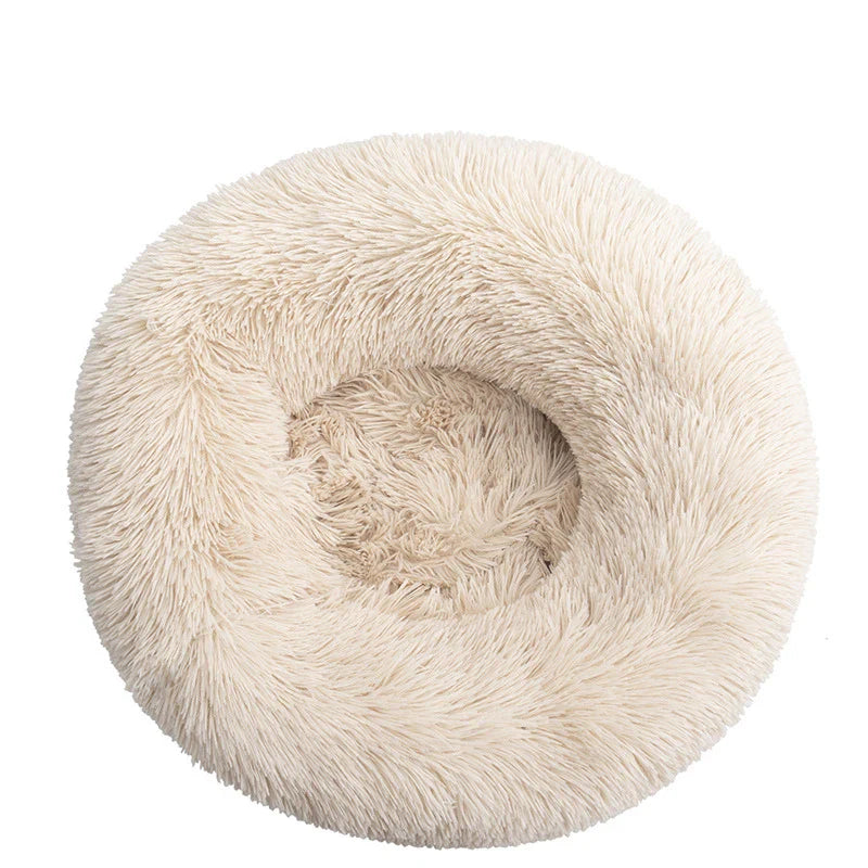 Orthopedic Donut Pet Bed | Calming Anti-Anxiety Round Sofa for Dogs & Cats
