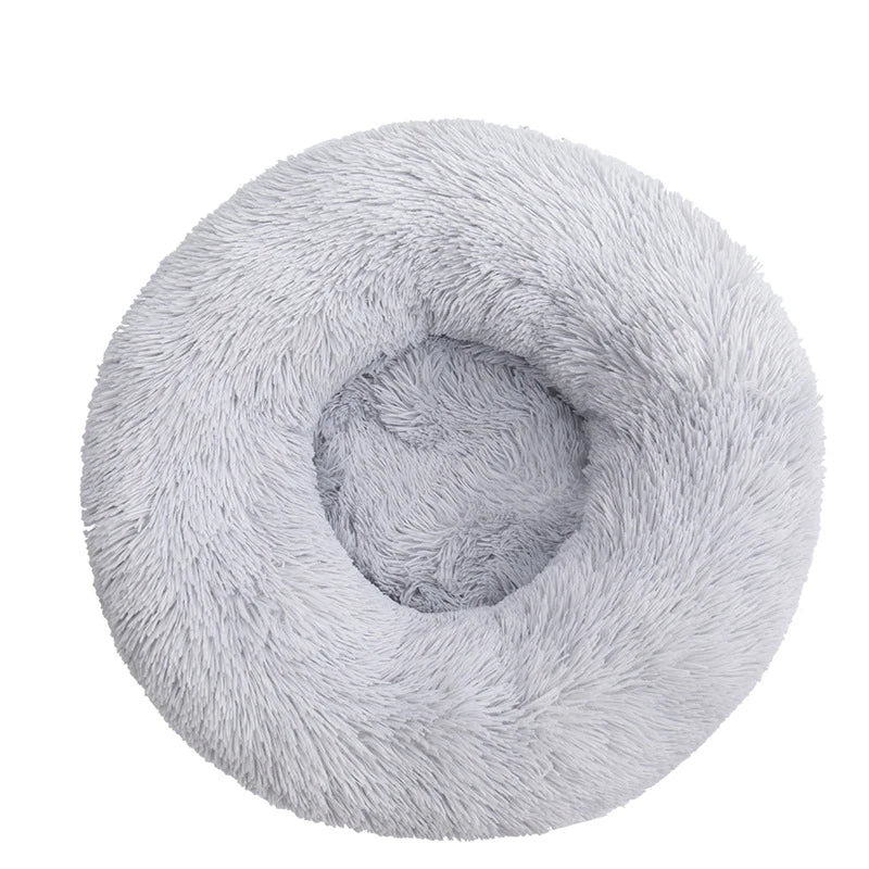Orthopedic Donut Pet Bed | Calming Anti-Anxiety Round Sofa for Dogs & Cats