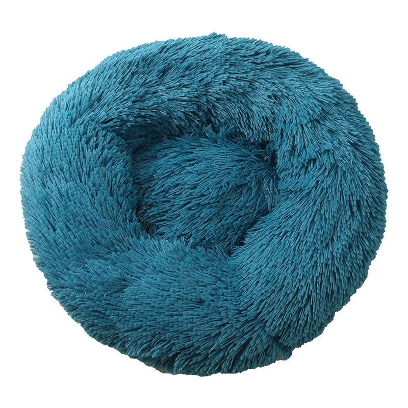 Orthopedic Donut Pet Bed | Calming Anti-Anxiety Round Sofa for Dogs & Cats