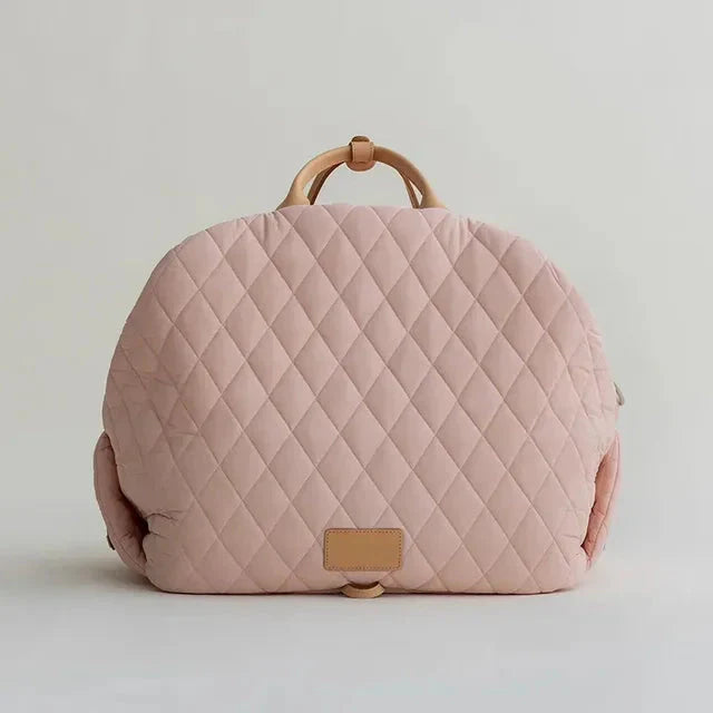 The Verona Luxe Carrier | Quilted Designer Pet Tote for Cats & Small Dogs