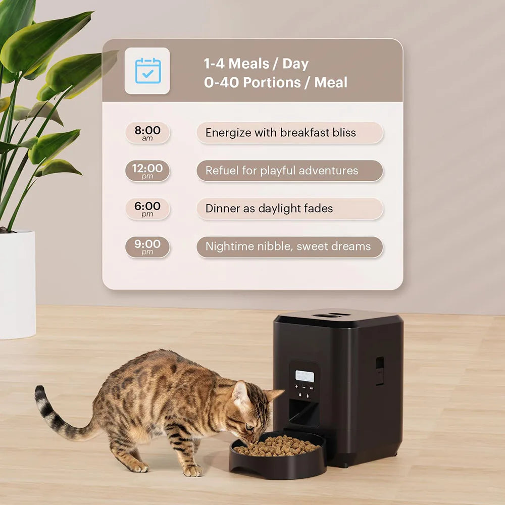 Smart Automatic Pet Feeder | Timed Portions for Cats & Dogs