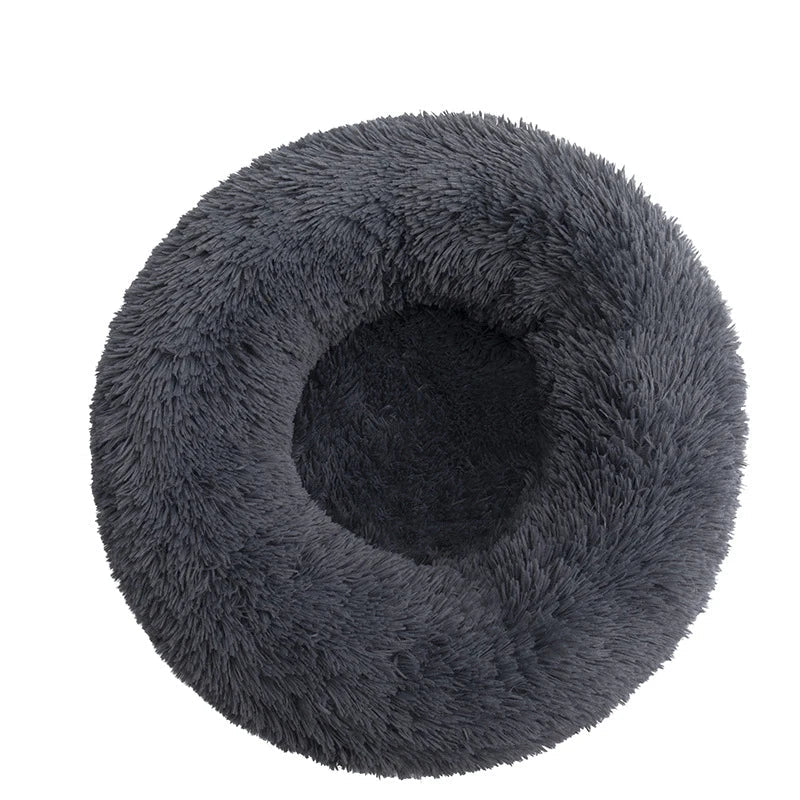 Orthopedic Donut Pet Bed | Calming Anti-Anxiety Round Sofa for Dogs & Cats