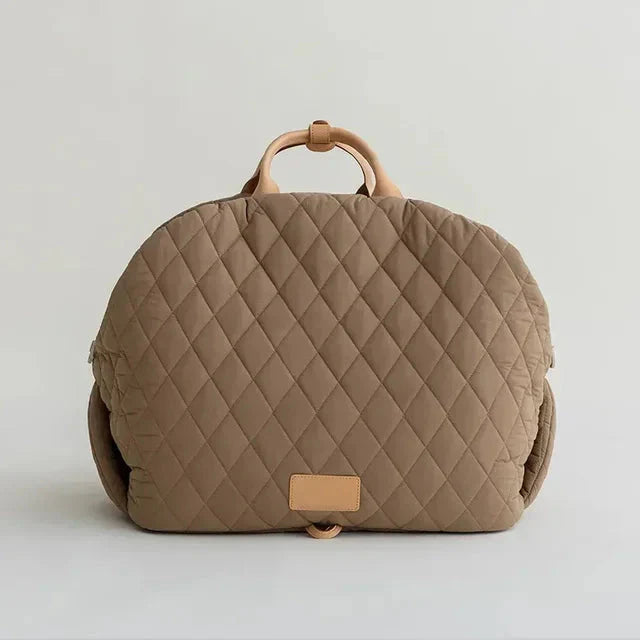 The Verona Luxe Carrier | Quilted Designer Pet Tote for Cats & Small Dogs