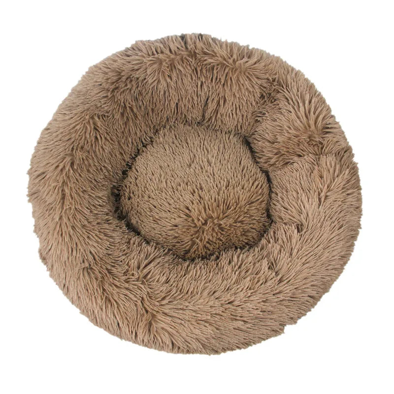 Orthopedic Donut Pet Bed | Calming Anti-Anxiety Round Sofa for Dogs & Cats