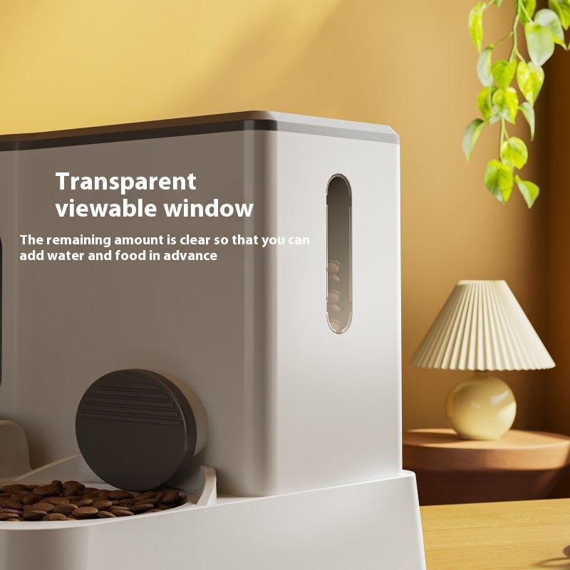 Automatic Pet Feeder & Water Dispenser with Double Bowl