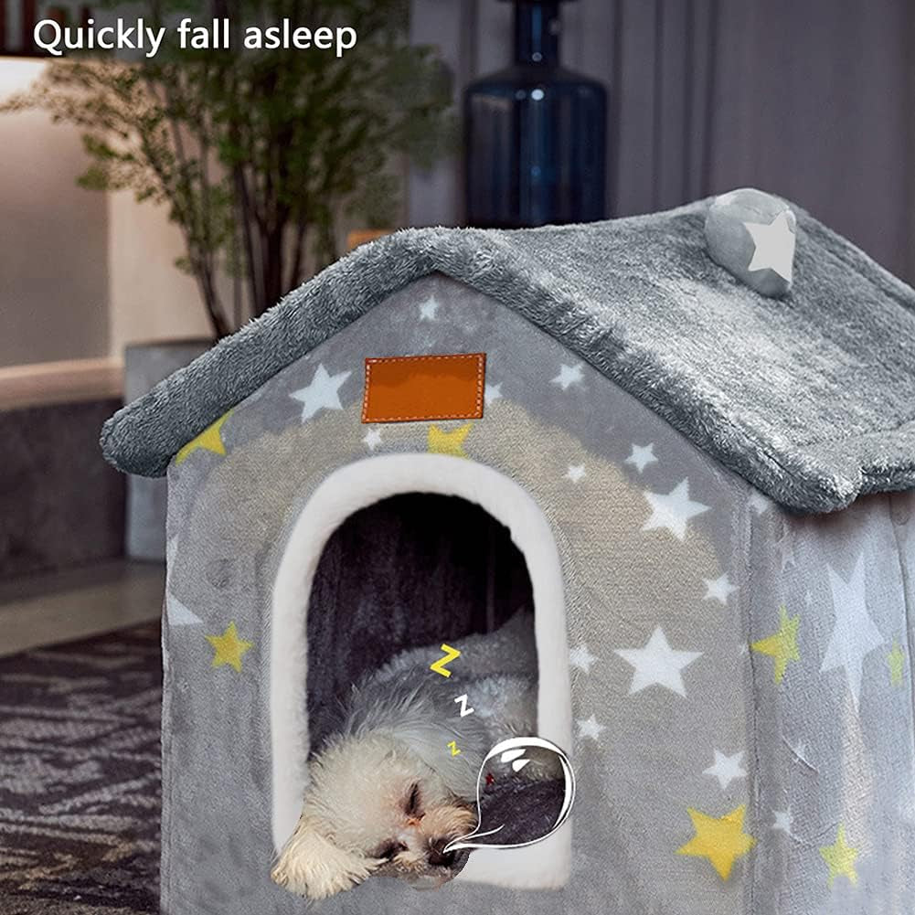 Memory Foam Indoor Dog House Bed | Foldable, Washable & Orthopedic Comfort