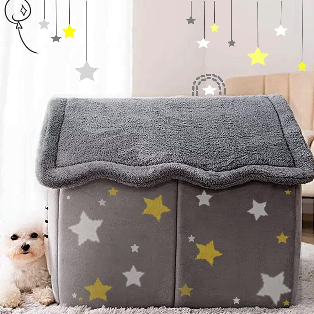 Memory Foam Indoor Dog House Bed | Foldable, Washable & Orthopedic Comfort