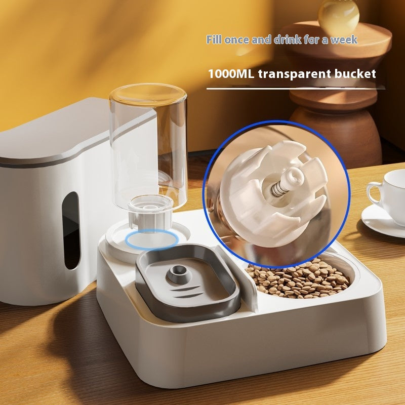 Automatic Pet Feeder & Water Dispenser with Double Bowl