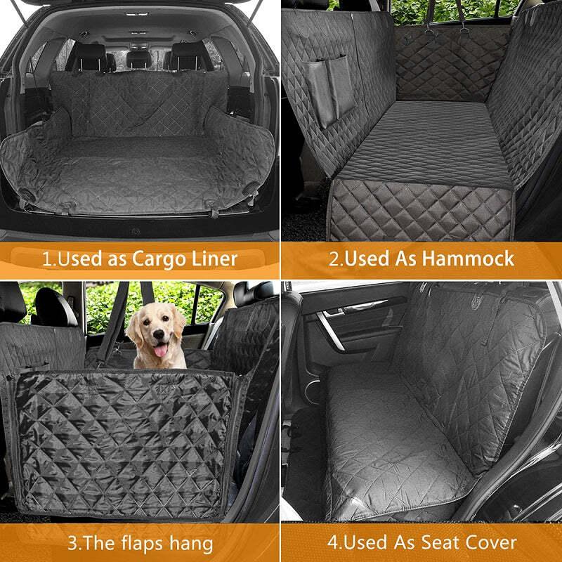 Dog Car Seat Hammock | Full Backseat Protector for Safe, Comfortable Rides