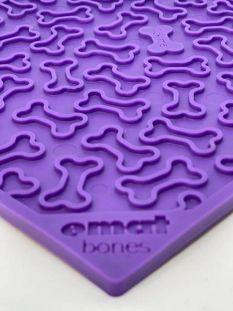 Bones eMat | SodaPup Enrichment Lick Mat for Anxiety Relief in Dogs & Cats