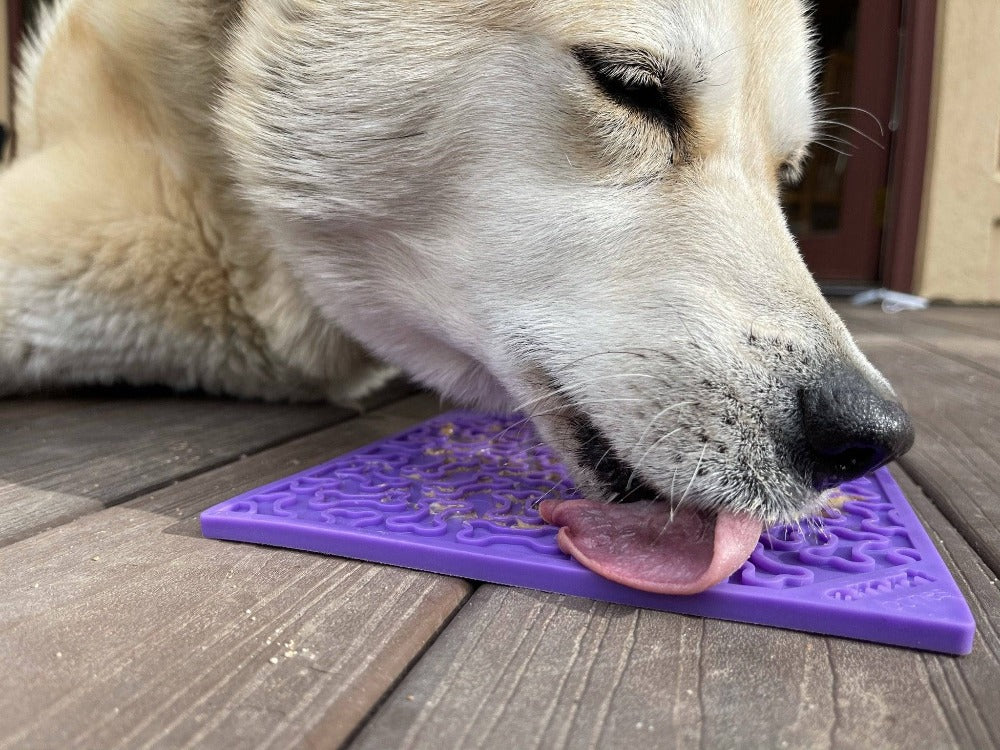 Bones eMat | SodaPup Enrichment Lick Mat for Anxiety Relief in Dogs & Cats